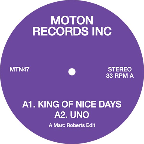 画像1: MOTON RECORDS INC. - MARC ROBERTS EDITS 【12"INCH】 KING ERRISSONによるジャズファンク名曲から〜ブラジルのMARINAによる80'Sポップ・ヒットまで全4曲をナイス・エディット！ (1)