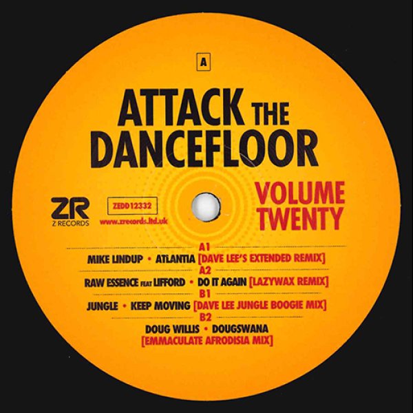 画像1: V.A. - ATTACK THE DANCEFLOOR VOL. 20 【12"INCH】 人気シリーズ第20弾！ LEVEL 42のMIKE LINDUPによる楽曲を筆頭にハズレ無しDAVE LEEスペシャル・リミックスを全4曲！ (1)