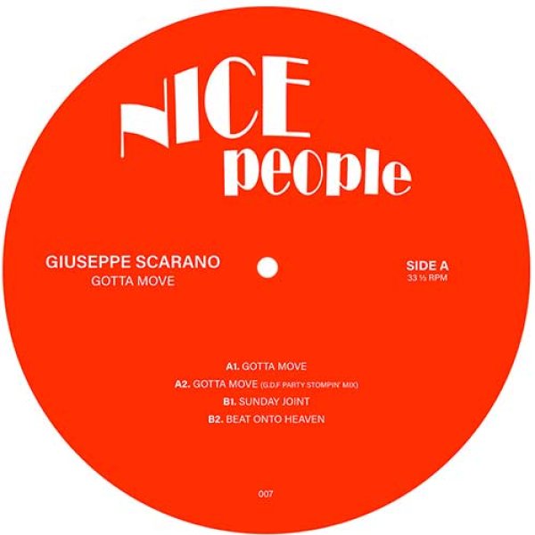 画像1: GIUSEPPE SCARANO - GOTTA MOVE 【12"INCH】 90'Sニューヨーク〜シカゴ・テイストを持った温かくファンキーなハウス・トラックを展開するUSハウス好きは要チェックの一枚！ (1)