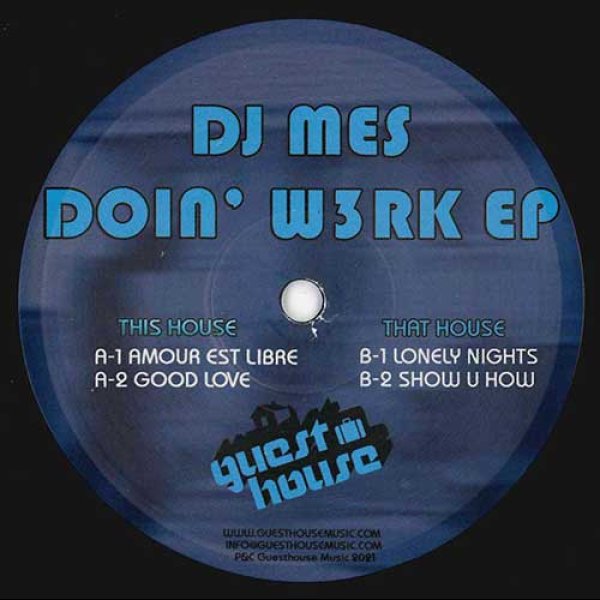 画像1: DJ MES - DOIN' W3RK EP 【12"INCH】 DOUBLE EXPOSURE、J.M. SILK(元ネタISAAC HAYES)、GEORGE BENSONなどディスコ/ソウル王道ネタをサンプリングしたディスコ＆ファンキー・ハウスが登場！ (1)