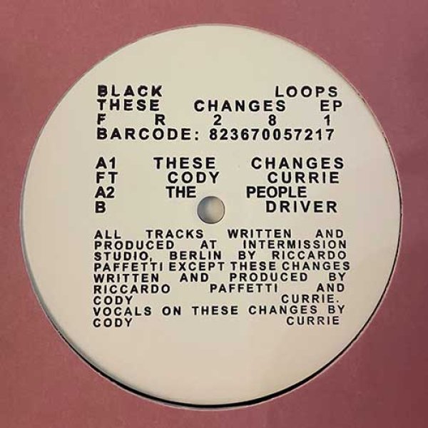 画像1: BLACK LOOPS - THESE CHANGES EP 【12"INCH】 ベルリン在住イタリア人デュオによる良質ディープ・ハウス・トラックが揃ったお勧め盤が登場！ (1)