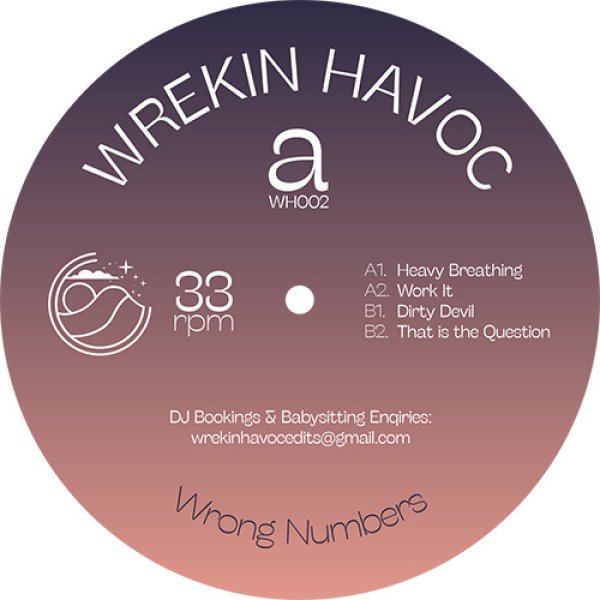 画像1: WREKIN HAVOC - WRONG NUMBER EP 【12"INCH】 マニアックな80'Sバレアリック・ポップ〜ブギー・エディットを4曲披露！NICK THE RECORD、ERIC DUNCAN、PHIL MISON、MIND FAIR、COYOTEなど豪華メンツがサポート！ (1)