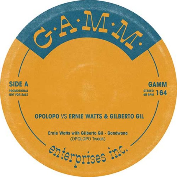 画像1: OPOLOPO VS ERNIE WATTS & GILBERTO GIL / KEVIN MOORE - GONDWANA / SPEAK YOUR MIND 【12"INCH】 スウェーデンの人気エディット専門レーベル最新作は、DJユースなジャズファンク/フュージョンに仕立てた毎度好評な出来栄え！！ (1)