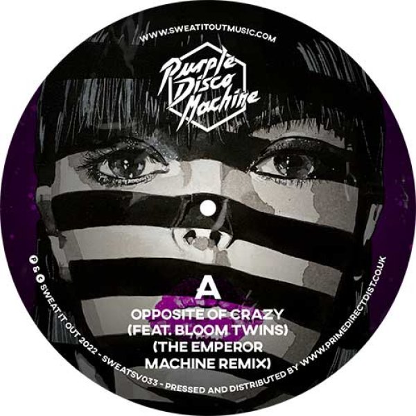 画像1: PURPLE DISCO MACHINE - OPPOSITE OF CRAZY / LONELINESS REMIXES (BY EMPEROR MACHINE / ART OF TONES) 【12"INCH】 モダン・エレクトロニック・ファンク/ブギーREMIX！ (1)