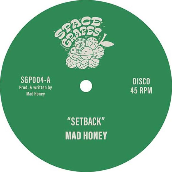 画像1: MAD HONEY - SETBACK / TIME IS ON OUR SIDE 【12"INCH】 待望の2NDシングル！'70〜'80年代のロウでインディペンテントなファンク/ブギー音源を質感までこだわりながら忠実に生演奏で再現！ (1)