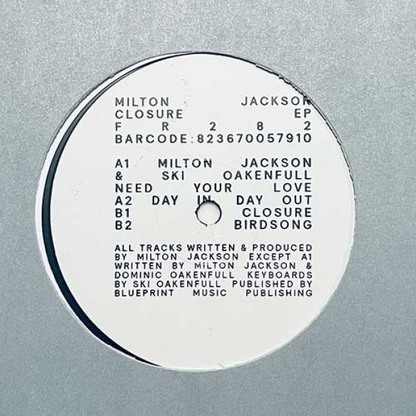 画像1: MILTON JACKSON - CLOSURE EP 【12"INCH】 DJアワード受賞者ミルトン・ジャクソンによる温かみあるジャジー＆メロウなディープ・ハウスを披露！全4トラック抜群の仕上がりです！！ (1)