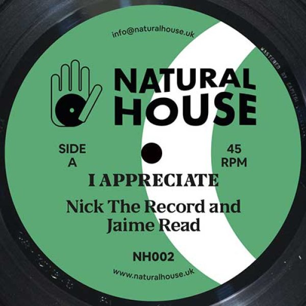 画像1: NICK THE RECORD & JAIME READ - I APPRECIATE 【12"INCH】 "LARRY HEARD APPRECIATION SOCIETY" ことLHAS名義でも活躍するベテランJAMIE READとのタッグ作！ 80年代中期のエレクトリック・ソウルジャムをファンクネスにリメイク！ (1)