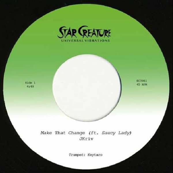 画像1: JKRIV & SAUCY LADY - MAKE THAT CHANGE 【7"INCH】 現代のモダン・ディスコ・ブギーを代表するお馴染みの2人がコラボ！  80年代N.Yディスコを感じさせる哀愁かつモダンな都会的ディスコ/ファンクに仕上がった極上ナンバー！ (1)