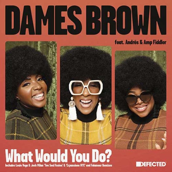 画像1: DAMES BROWN FEAT. ANDRES & AMP FIDDLER - WHAT WOULD YOU DO? (REMIXES) 【12"INCH】(再入荷)  デトロイトの3人組ヴォーカル・グループが放ったヒット曲のリミックス集が登場！目玉は、LOUIE VEGA & JOSH MILANによる(A1)(B2)リミックス！ (1)