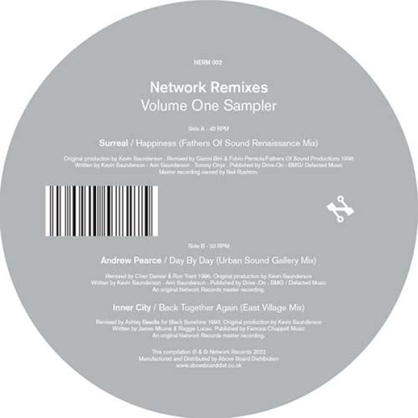 画像1: V.A. - NETWORK REMIXES - VOLUME ONE (12" SAMPLER) 【12"INCH】 デトロイト・テクノなどの名作を多数リリースしてきたUKの老舗「NETWORK」のリミックス音源を集めたコンピレーションからの先行サンプラー12インチが登場！ (1)