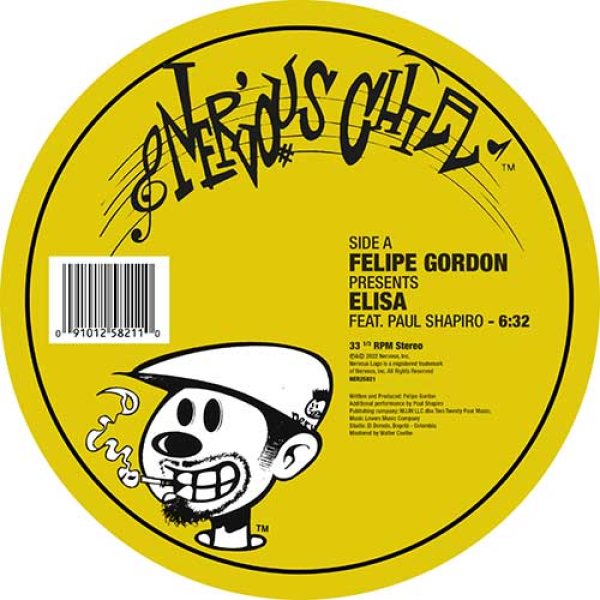 画像1: FELIPE GORDON - ELISA / RESONANT MEMORIES FEAT. PAUL SHAPIRO 【12"INCH】 「NERVOUS CHILL」再始動！FRANKIE KNUCKLES/"THE WHISTLE SONG"フルート担当、PAUL SHAPIROを迎えた絶品ジャジーハウス！ (1)