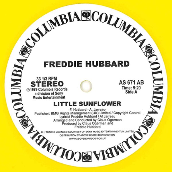 画像1: FREDDIE HUBBARD - LITTLE SUNFLOWER (YELLOW VINYL) 【12"INCH】 PEPE BRADOCKのディープハウス古典"DEEP BURNT"のネタとしてもおなじみのジャズファンク古典が限定イエロー・カラー盤でリプレス！ (1)