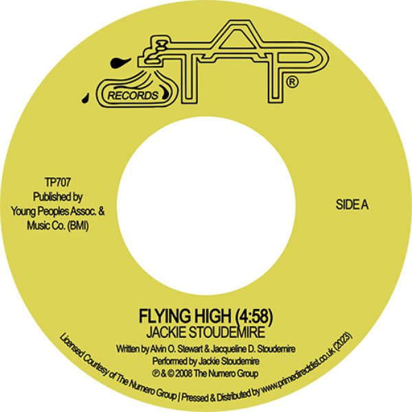 画像1: JACKIE STOUDEMIRE - FLYING HIGH / GUILTY 【7"INCH】  (RECORD STORE DAY 2023 限定盤)  1982年のブギー・ディスコ激レア・ソングが初7インチ化！心地好いオーケストラをフィーチャーしたゴージャスなニューヨーク・ディスコ・サウンド"GUILTY"収録！ (1)