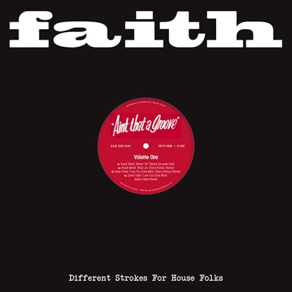 画像1: ROACH MOTEL / CEVIN FISHER - FAITH PRESENTS AIN'T THAT A GROOVE VOLUME 1 【12"INCH】 90'Sハウスの重要人物2人による名曲のリミックス盤が登場！ハウスDJ要チェック！！ (1)
