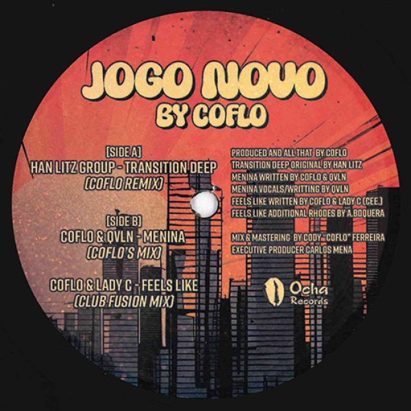 画像1: COFLO - JOGO NOVO 【12"INCH】 アナログ・オンリー！柔らかいパーカッションやフルートなどの生楽器やスペーシーなシンセ、ヴォーカルなどを用いながらオーガニックでアフロ・ジャジーなディープ・ハウス！ (1)