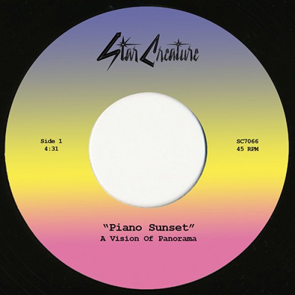 画像1: A VISION OF PANORAMA - PIANO SUNSET 【7"INCH】 お馴染みのロシアン・アーチストによる透明感と清涼感溢れるメロディーが肝となったバレアリック・トラックとディープ・ハウス！ (1)