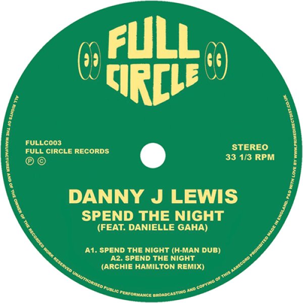 画像1: DANNY J LEWIS / DANIELLA GAHA - SPEND THE NIGHT - REMIXES 【12"INCH】 ダニー・J・ルイスを代表する1997年のガラージハウス古典が、ニュー・リミックスを収録して待望の再リリース！ (1)