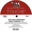 画像2: TOUCHÉ - JUST LIKE A DOORKNOB 【12"INCH】 1983年のイタロ・ブギー・ファンク古典が12インチで再発！グルーヴィーなシンセベースと素晴らしいピアノ伴奏が特徴で、正ににアメリカンスタイルなエレクトロニック・ディスコ・トラックを披露！未発表のインストゥルメンタル・ダブ・バージョンも収録！ (2)