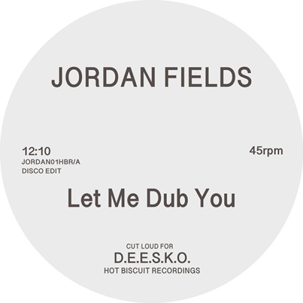 画像1: JORDAN FIELDS - LET ME DUB YOU / BONGO DUB 【12"INCH】 かつてIDJUT BOYSがエディットしたり、DJ GREGORYとMOPLENによるリミックスを収録した再発盤が出ていたこともあるBUNNY MACK/"LET ME LOVE YOU"(1979年)をシカゴの古参ハウス・プロデューサーがリエディット！ (1)