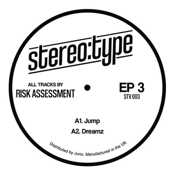 画像1: RISK ASSESSMENT - STEREO:TYPE EP 3 【12"INCH】 ARETHA FRANKLIN/"JUMP TO IT"(1982年)を引用した少し深めのディスコ・カットから始まり、バリー・ホワイトの歌声と後半の女性コーラスによって感動のファンキーなディープ・ハウスなど極上のニュー・ディスコ/ディスコ・ハウス全4トラックを展開！ (1)