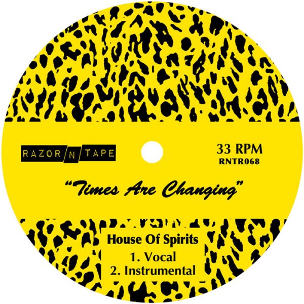 画像1: TOM NOBLE PRESENTS: HOUSE OF SPIRITS - TIMES ARE CHANGING 【12"INCH】 USの気鋭による強力な新作が入荷！ ベース、カッティング・ギター、スペーシー・シンセなどの演奏を駆使しながら温かい高揚感溢れる歌物モダン・ブギーを展開！DJ HARVEYらがサポート中！ (1)