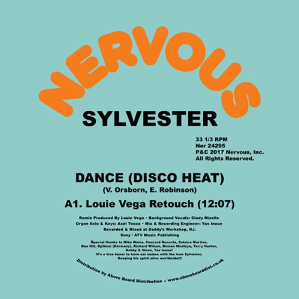 画像1: SYLVESTER - DANCE (DISCO HEAT) (LOUIE VEGA REMIXES) 【12"INCH】 シルヴェスターによる'78年の名曲をルイ・ヴェガがDJユースにハウス・リミックスした間違いなしの一枚が待望のリプレス！ (1)