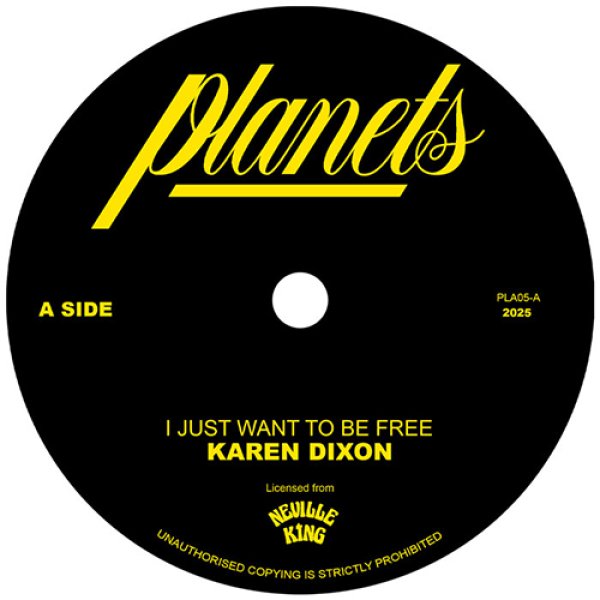 画像1: KAREN DIXON - I JUST WANT TO BE FREE / DUB TO BE FREE 【7"INCH】 DENIECE WILLIAMS名曲"FREE"のレアな極上ラヴァーズ・ロック・カヴァーが7インチで正規ライセンス再発！ (1)