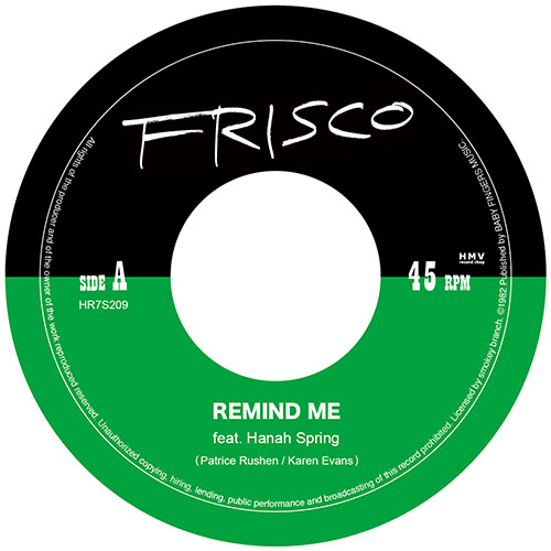 FRISCO - REMIND ME / UNCERTAINTY PRINCIPLE【7