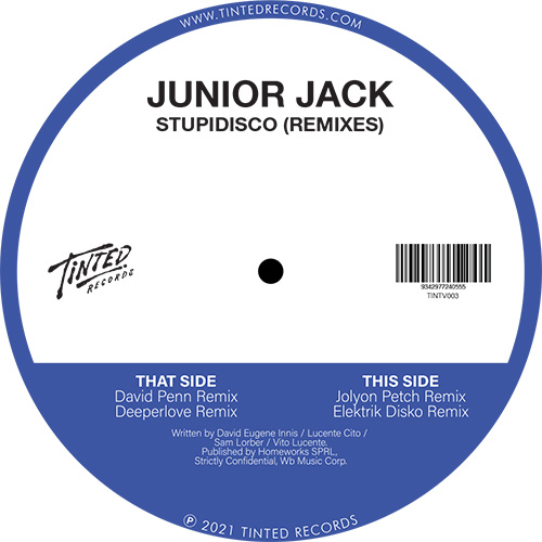 JUNIOR JACK - STUPIDISCO (REMIXES)【12