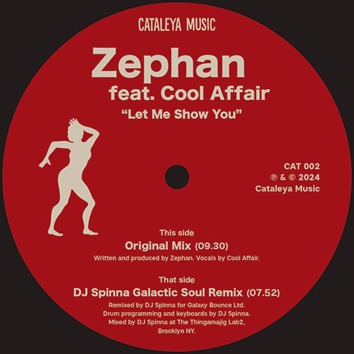 ZEPHAN FEAT. COOL AFFAIR - LET ME SHOW YOU (INCL. DJ SPINNA REMIX)【12